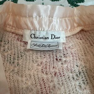 Vintage Christian Dior Lace Robe Lingerie